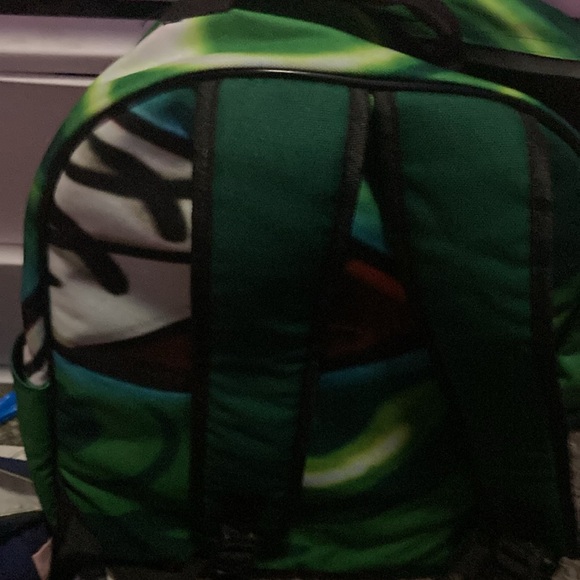 Custom backpack with graffiti art character, and has an odor free,2 zipper pouch - Picture 3 of 4